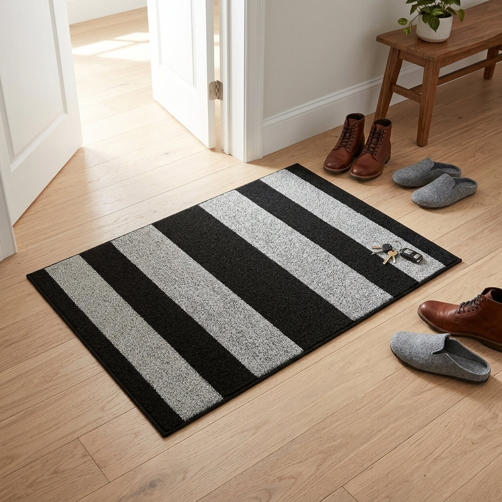 Indoor Anti-Slip Mat with Striped Pattern