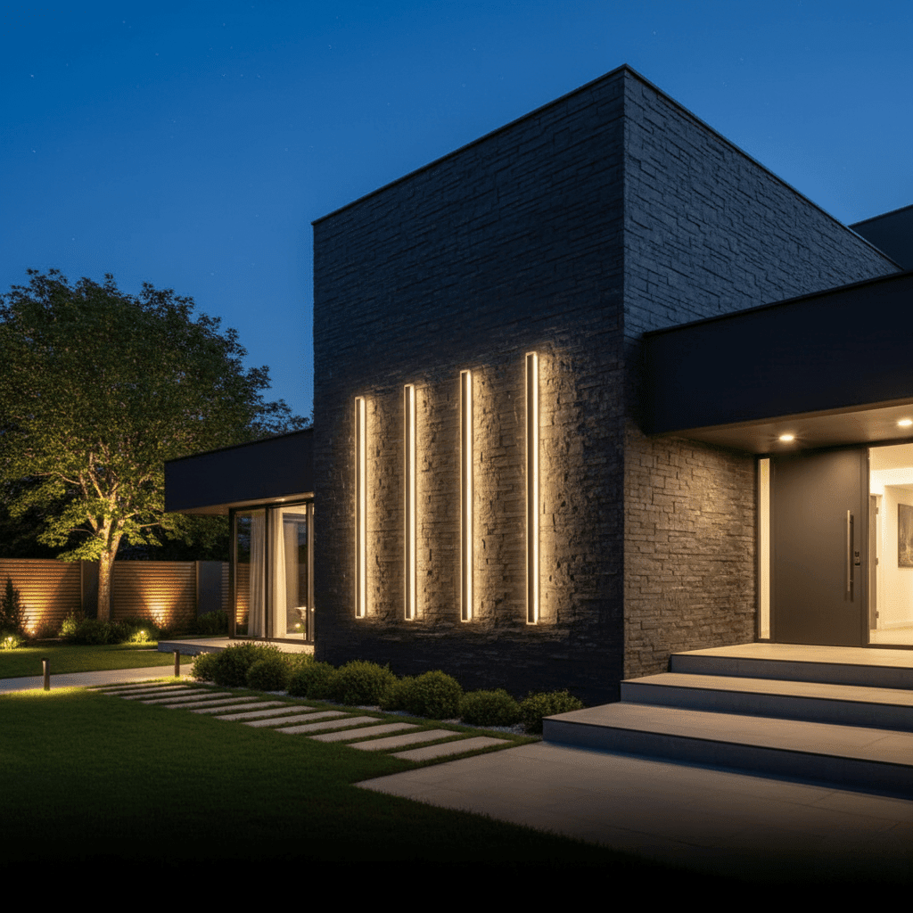 Vertical LED wall light for outdoor use - Wall Lights - 30 cm - Oaksoho