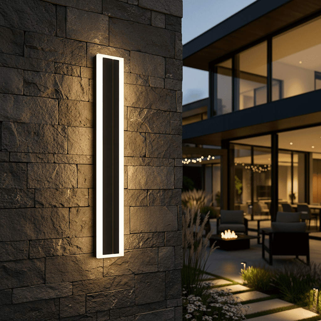 Vertical LED wall light for outdoor use - Wall Lights - 30 cm - Oaksoho