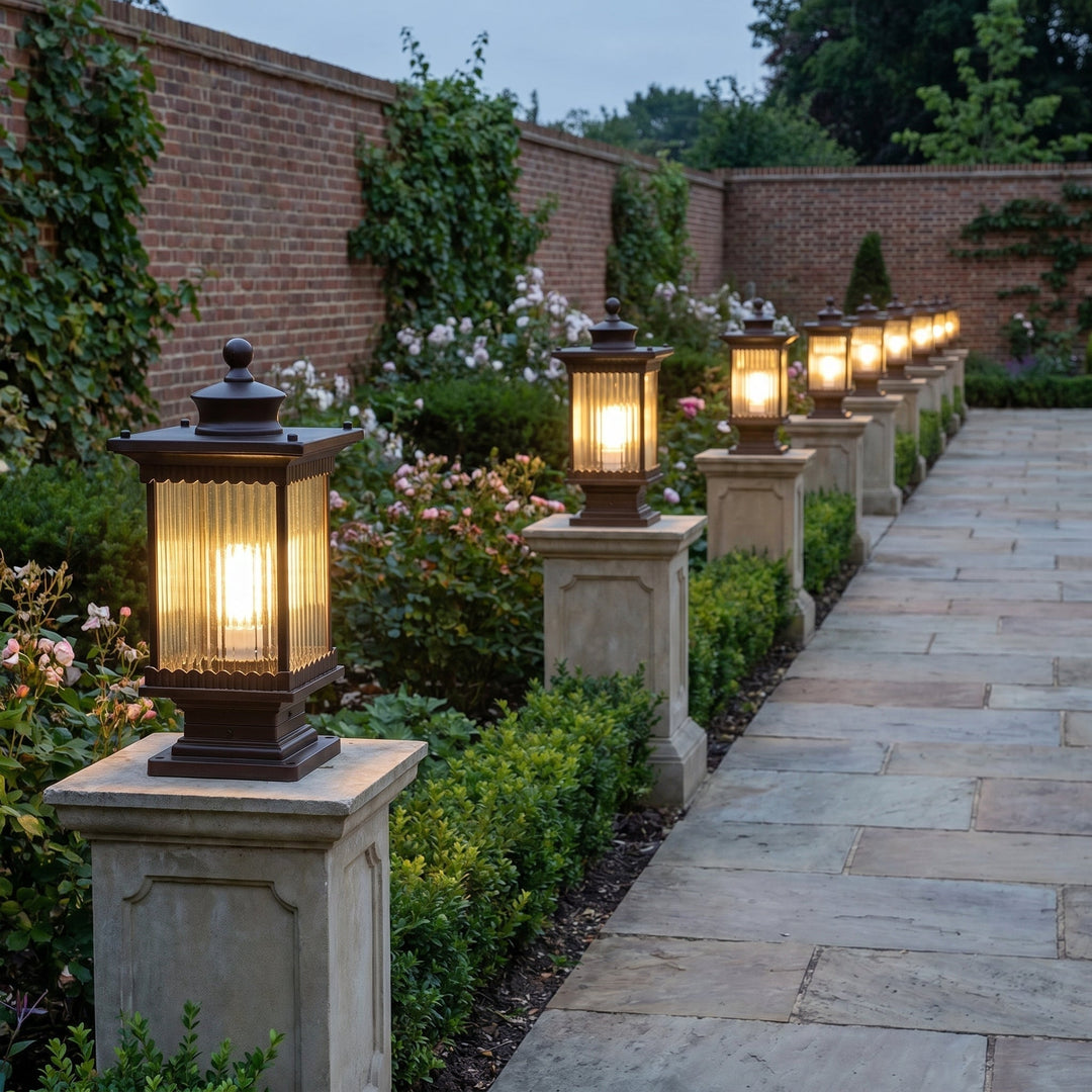 Vintage Column Lantern for Outdoor Use - Column Lantern - Oaksoho