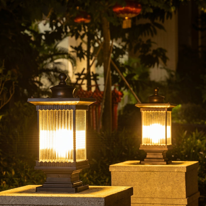 Vintage Column Lantern for Outdoor Use - Column Lantern - Oaksoho
