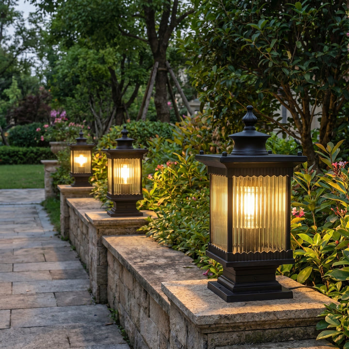 Vintage Column Lantern for Outdoor Use - Column Lantern - Oaksoho