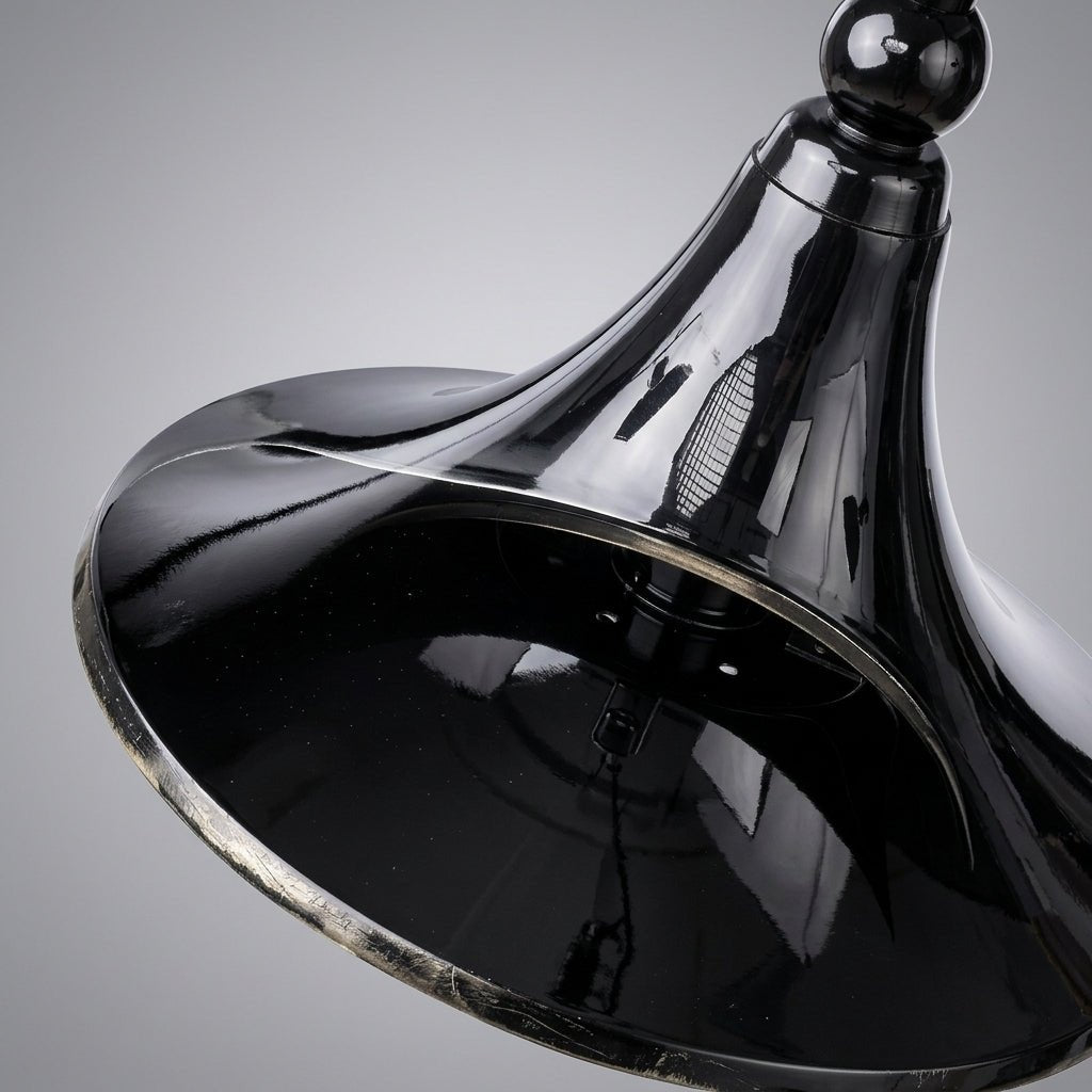 Vintage Wall Light in Bell Shape Design - Wall Lights - Black - Oaksoho