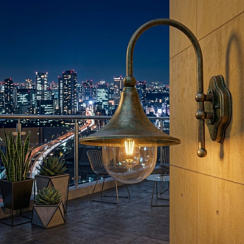 Vintage Wall Light in Bell Shape Design - Wall Lights - Bronze - Oaksoho