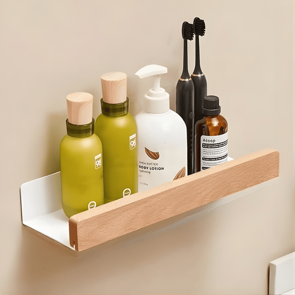 Wall Shelf Set Made of High - Quality Wood - Wall Shelf - Light Brown - Oaksoho