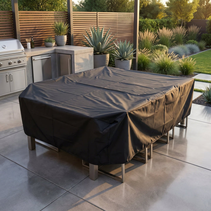 Waterproof Garden Furniture Cover for Table and Chairs - Furniture Cover - 180x120x74 cm - Oaksoho