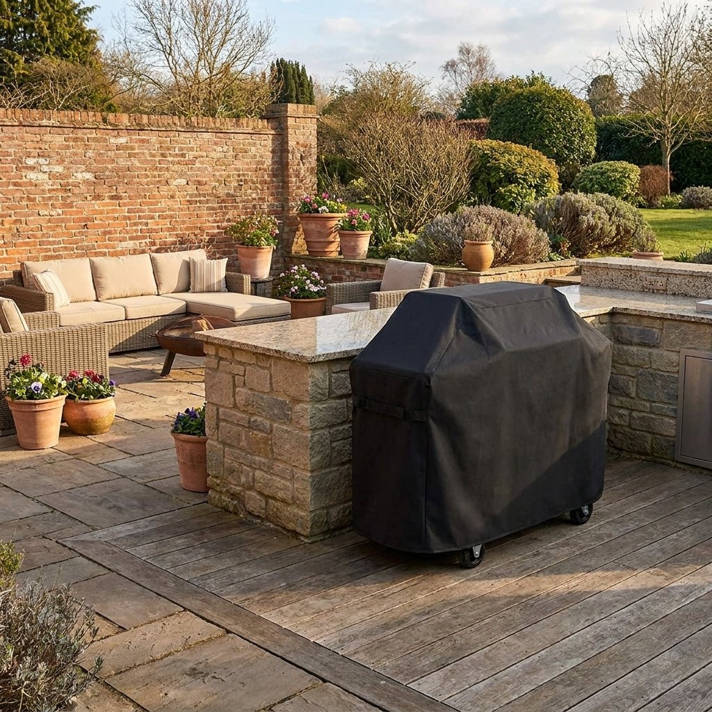 Waterproof Gas Grill Cover with UV Protection - Waterproof Gas Grill Cover - Black - Oaksoho