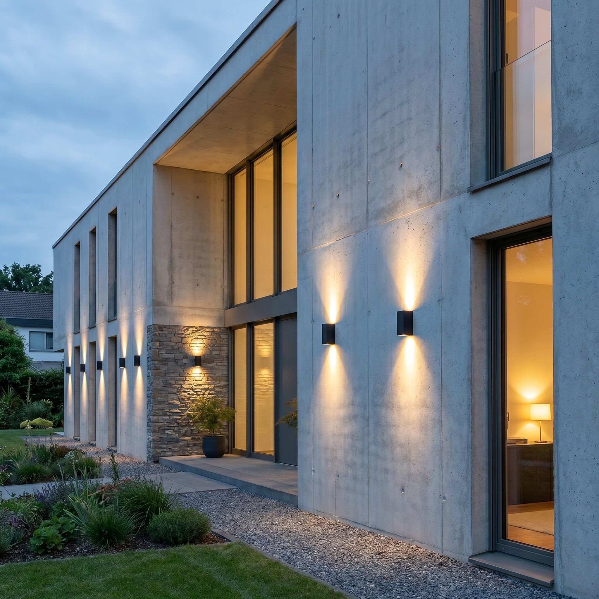 Waterproof LED Outdoor Wall Light with Multi - Beam Light Effect - Wall Light - Up and Down - Oaksoho
