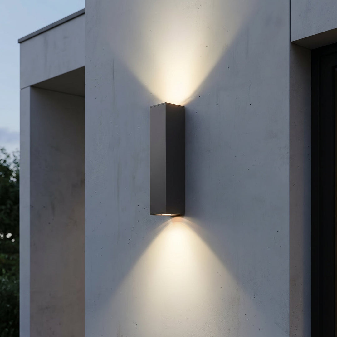Waterproof LED Outdoor Wall Light with Up - Down Light Effect - Wall Lights - Warm light - Oaksoho