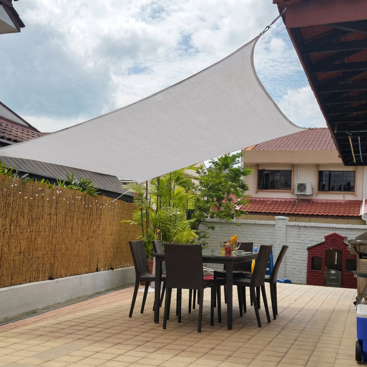 Waterproof Outdoor Sun Shade Sail for Garden and Terrace - Sunshade - Rectangle - Oaksoho