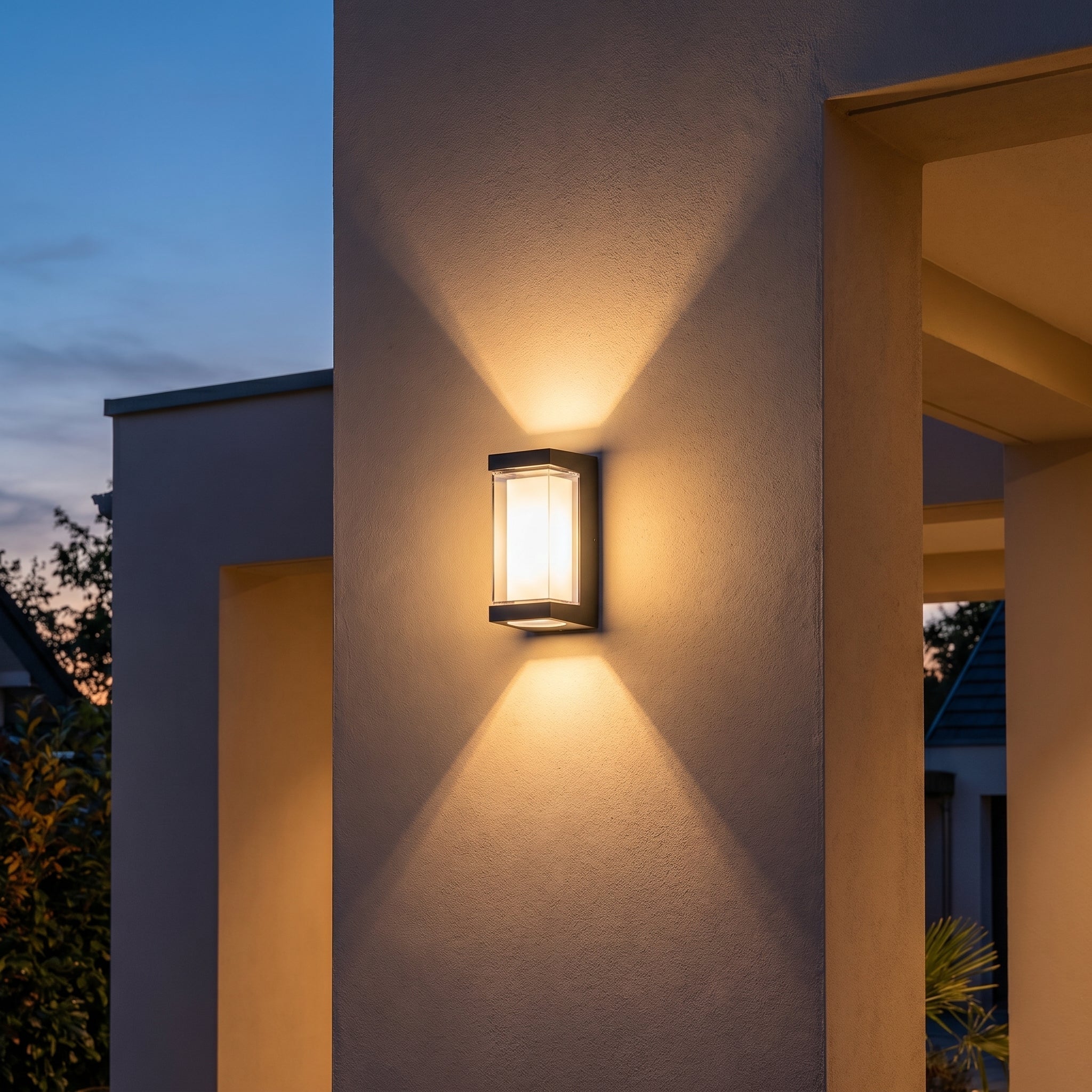 Waterproof Outdoor Wall Light with Up - Down Light Effect - Wall Lights - Oaksoho