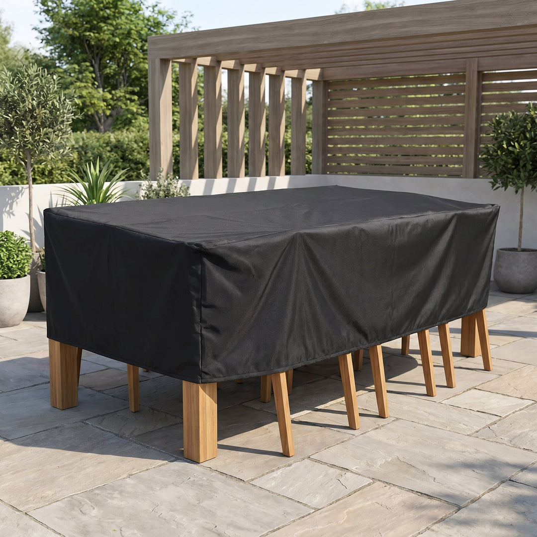 Waterproof Rectangular Garden Furniture Cover - Furniture Cover - Black - Oaksoho