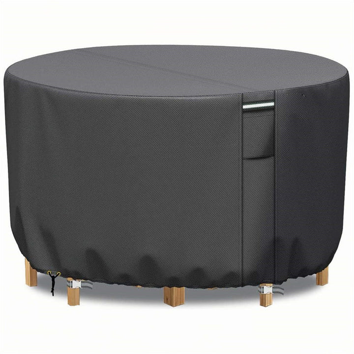 Waterproof Round Garden Furniture Cover - Furniture Cover - Grey - Oaksoho