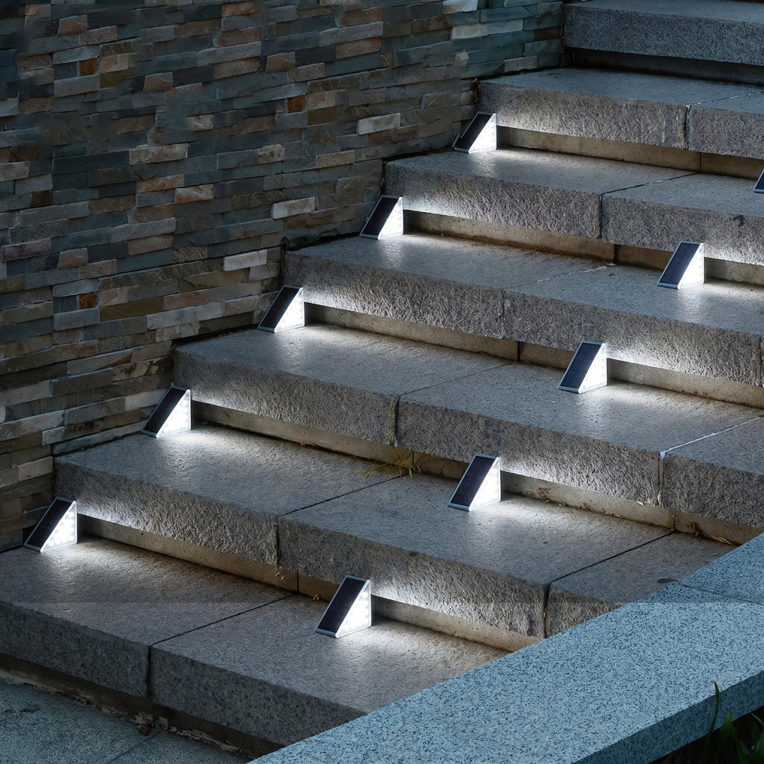 Waterproof Triangular Solar LED Step Light - LED Lights - Cool White - Oaksoho