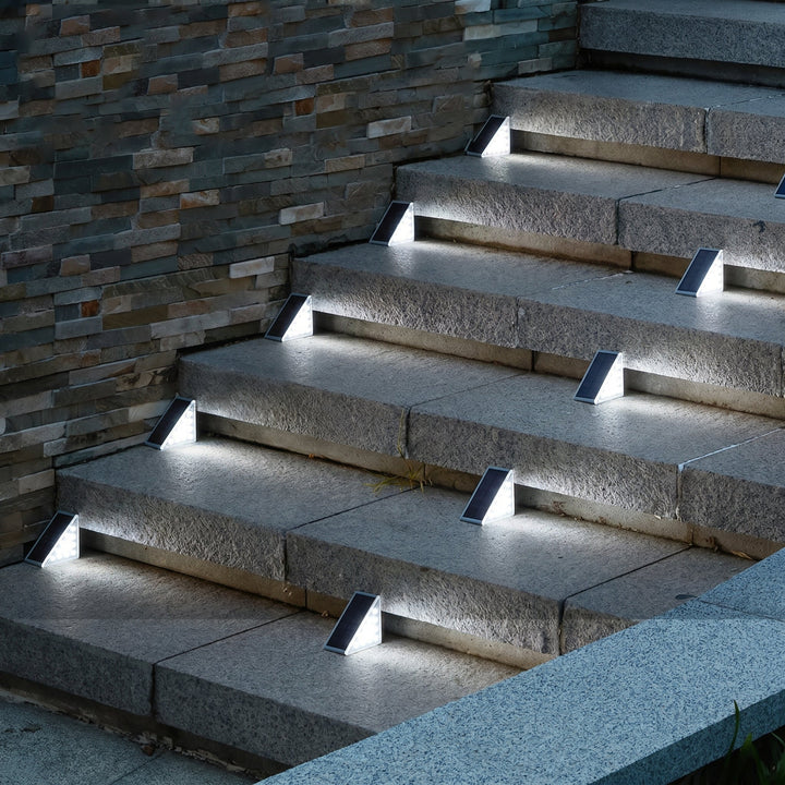Waterproof Triangular Solar LED Step Light - LED Lights - Cool White - Oaksoho