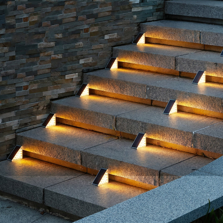 Waterproof Triangular Solar LED Step Light - LED Lights - Warm White - Oaksoho