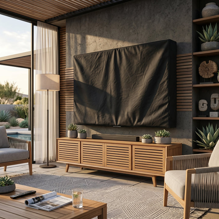 Waterproof TV Protection Cover - TV Protection Cover - Black - Oaksoho