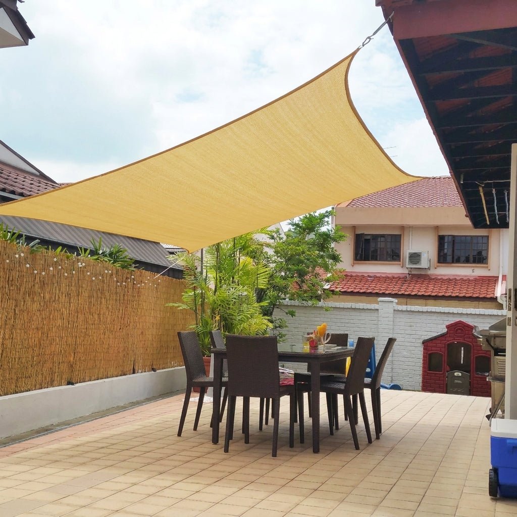 Weather-Resistant Sun Shade for Garden and Terrace - Sunshade - Grey - Oaksoho