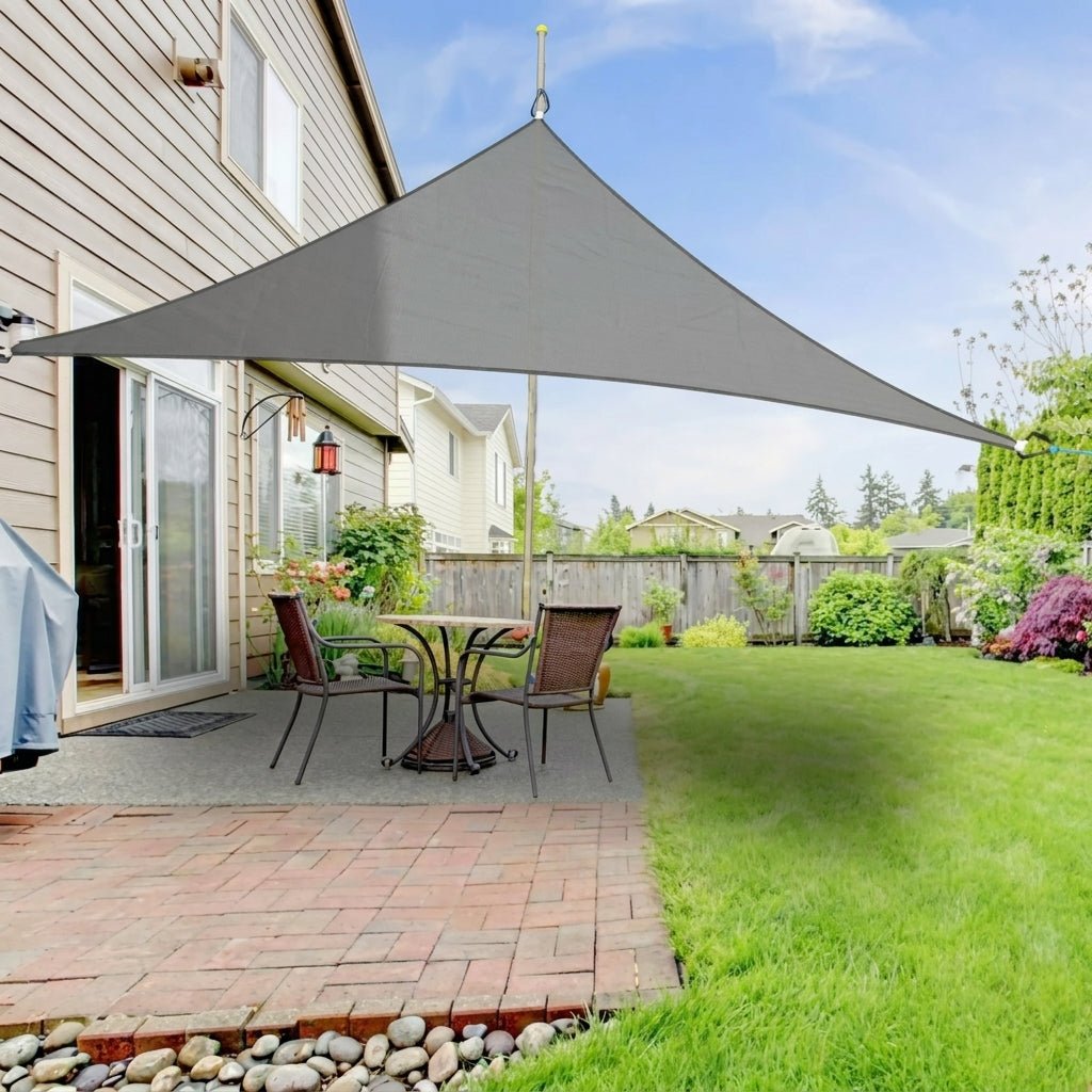 Weather-Resistant Sun Shade for Garden and Terrace - Sunshade - Grey - Oaksoho