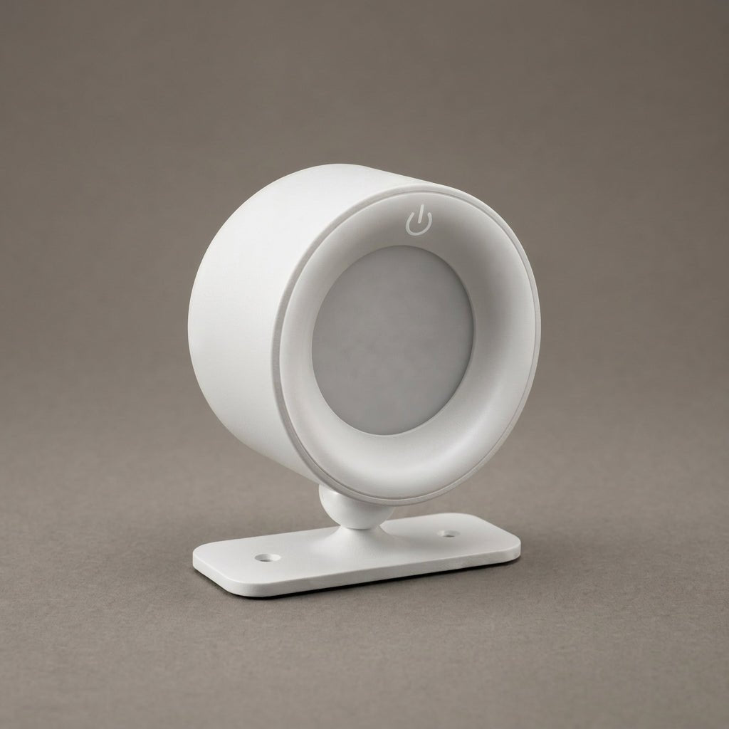 Wireless Rechargeable Wall Light with Adjustable Brightness - Wall Light Fixtures - White - Oaksoho