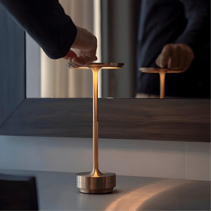 Wireless Table Lamp with Dimmable LED Light - Table Lamp - Black - Oaksoho