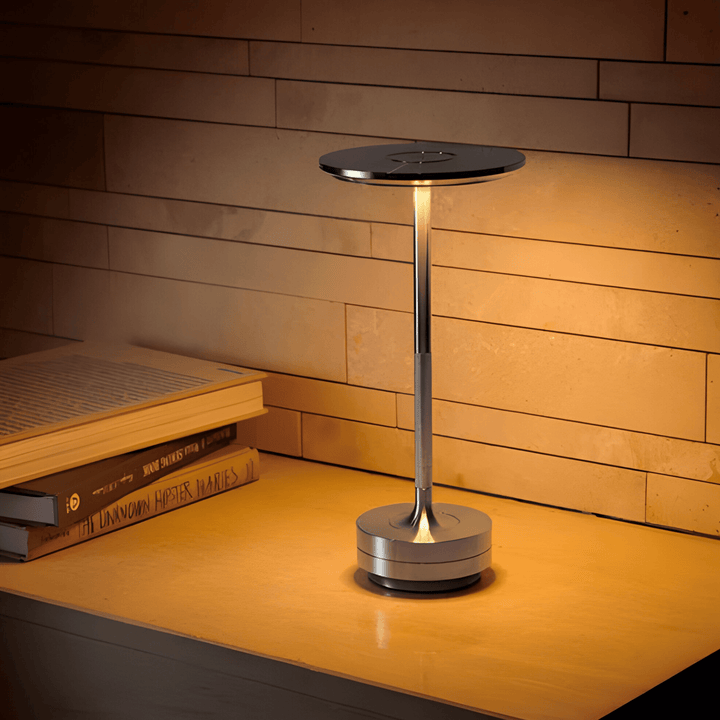 Wireless Table Lamp with Dimmable LED Light - Table Lamp - Black - Oaksoho