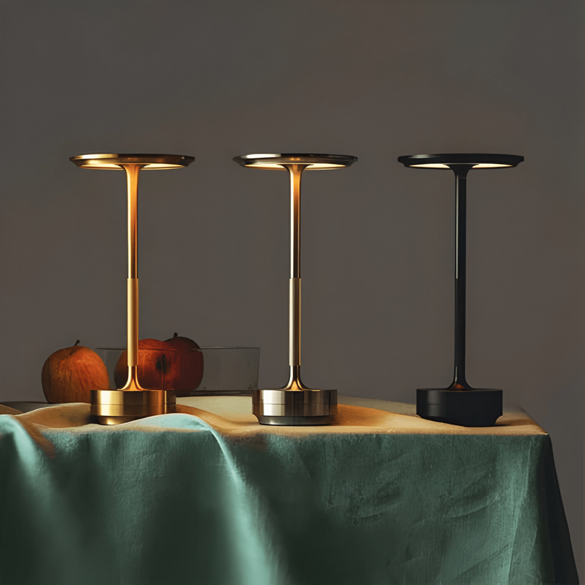 Wireless Table Lamp with Dimmable LED Light - Table Lamp - Black - Oaksoho