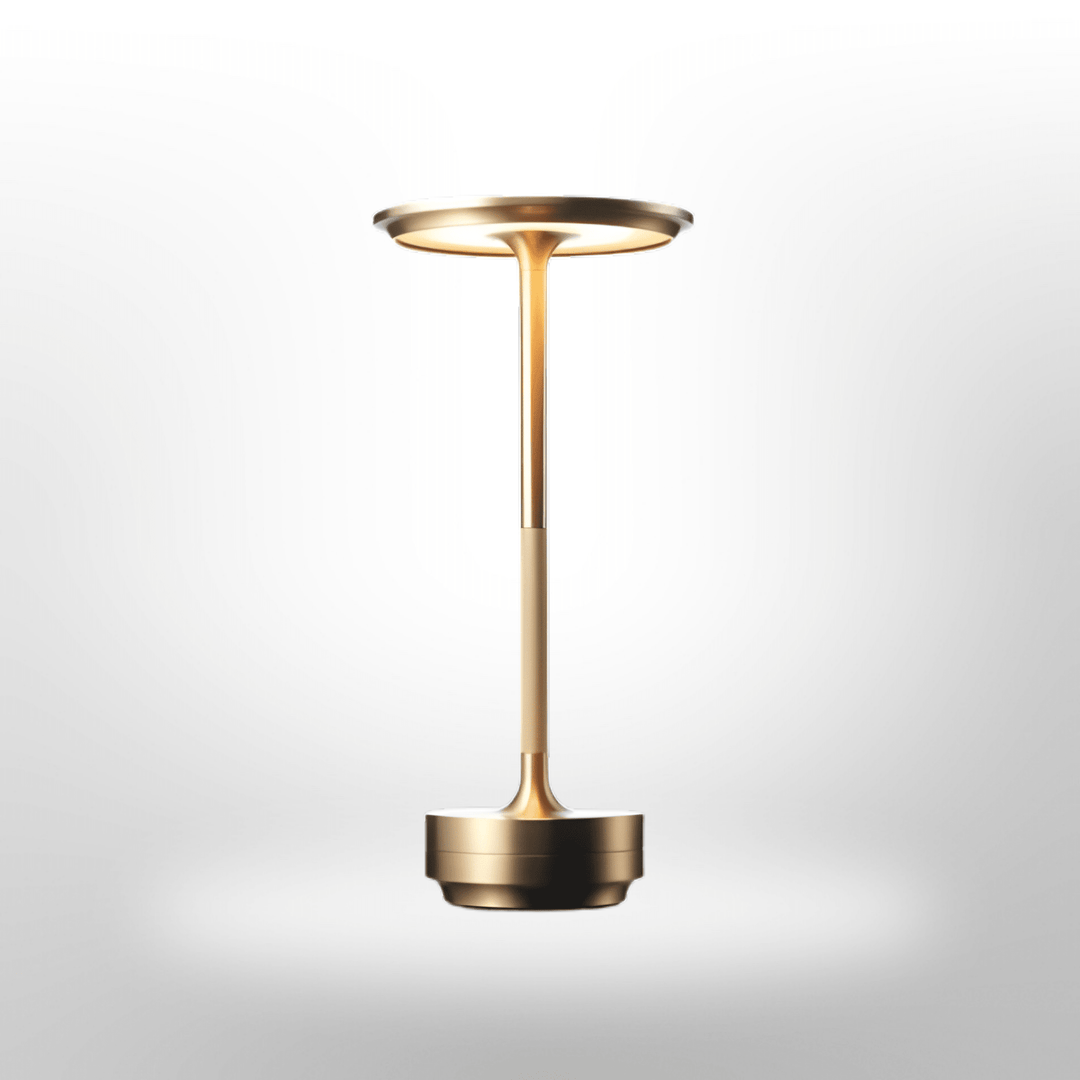 Wireless Table Lamp with Dimmable LED Light - Table Lamp - Gold - Oaksoho