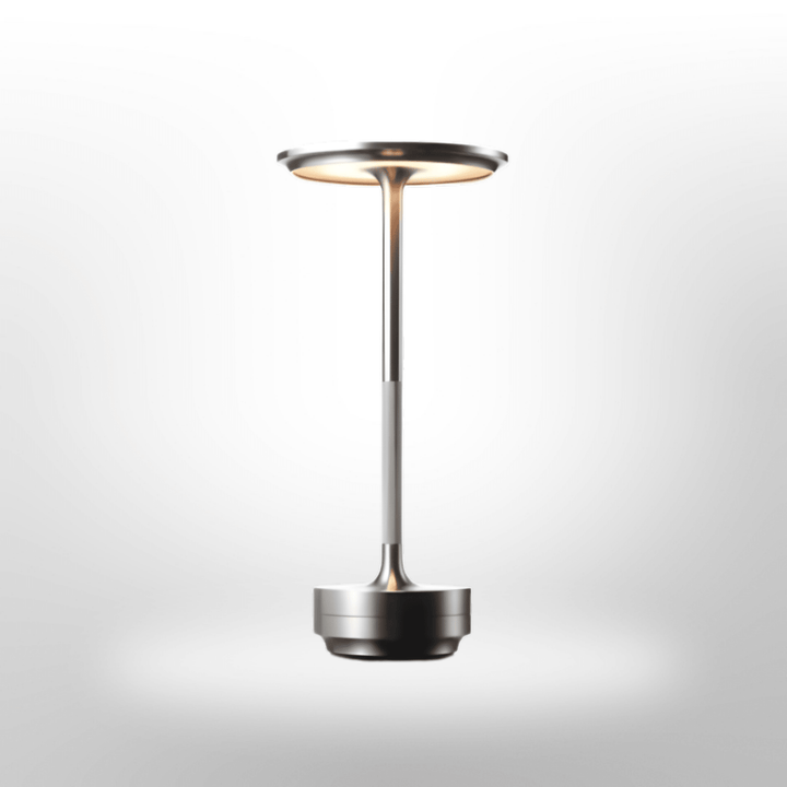 Wireless Table Lamp with Dimmable LED Light - Table Lamp - Silver - Oaksoho