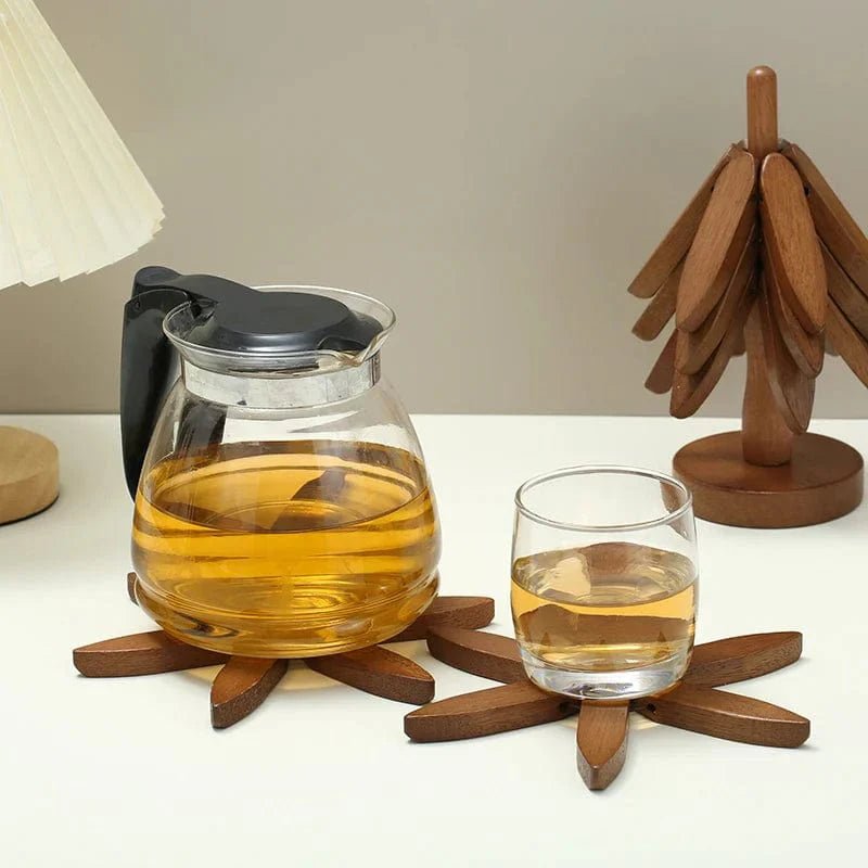 Wood Coaster in Tree Design - Wooden coaster - Light - Oaksoho