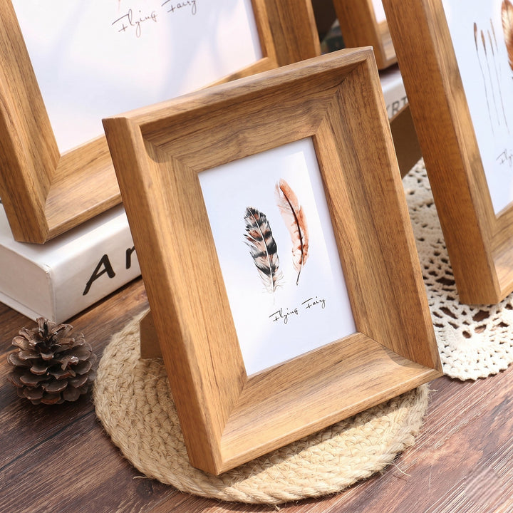 Wood Effect Photo Frame Table Stand - Photo Frame - Wood grain - Oaksoho