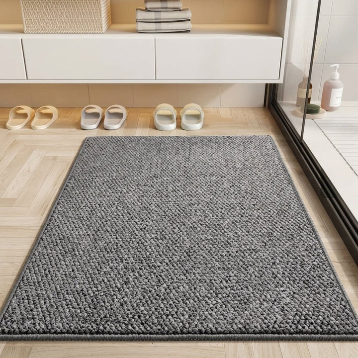 Woven Door Mat with Rubber Backing - Indoor floor mats - Dark Grey - Oaksoho